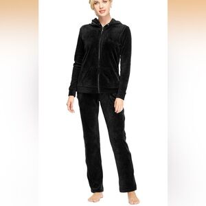 Dolce Vida Black Velour Track Suit for Women